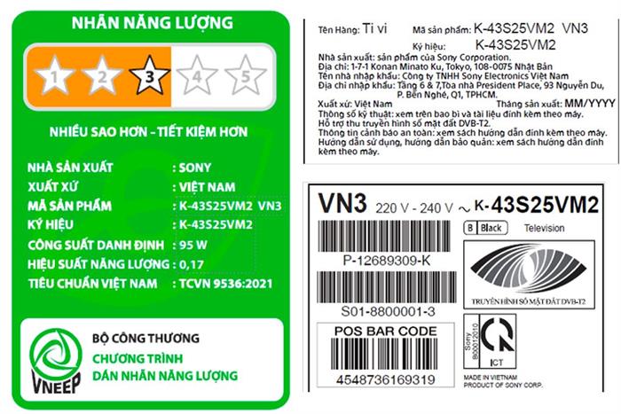 Tivi Sony 4K 43 inch K-43S25VM2